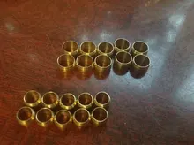 Ring-Fittings Tube Compression-Sleeve Brass Double-Taper-Ferrule 10mm Seal 4 OD 6 8 10pc