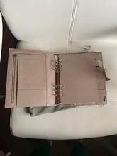 Moterm-Agenda de anillos de lujo con carpeta de anillos plateados, organizador de Agenda, diario, Bloc de notas, cuaderno de bocetos, A5, 30 MM, nueva serie