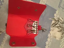 1 PC portátil de los titulares de ama de llaves llavero coche bolsa Porta llaves Unisex caso cartera cubierta de Color sólido Simple bolsa de almacenamiento