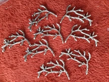 Abalorios de aleación de zinc de rama de árbol Vintage, colgante para pulsera, collar, joyería de metal, fabricación de accesorios, 8230, 8 Uds.