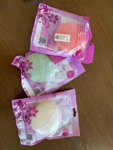 Forma redonda Konjac esponja Puff cosmético de limpieza esponja Natural, esponja Konjac lavado Flutter limpiador Facial piel limpia herramientas