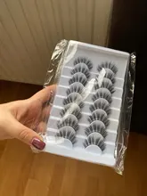 SEXYSHEEP-pestañas postizas 3D, 5/8/10 pares, naturales, voluminosas, maquillaje