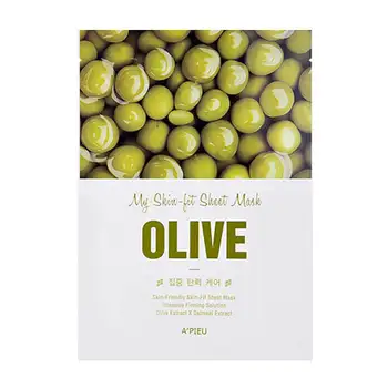 

Fabric mask a'pieu my skin-fit sheet mask olive