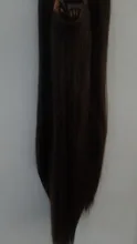 SARLA-Extensión de cabello sintético para mujer, Falso largo postizo corto y recto, sin Clip, Halo, Rubio