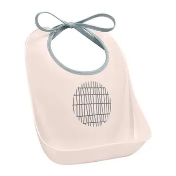

BEABA Bib learning Pink Grid