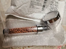 Shower-Head Temperature-Control Pressurized Water-Saving Handheld Anion Big LED Colorful