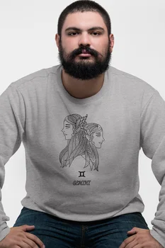 

Angemiel Wear Gemini Zodiac Gray Men 'S Sweatshirt