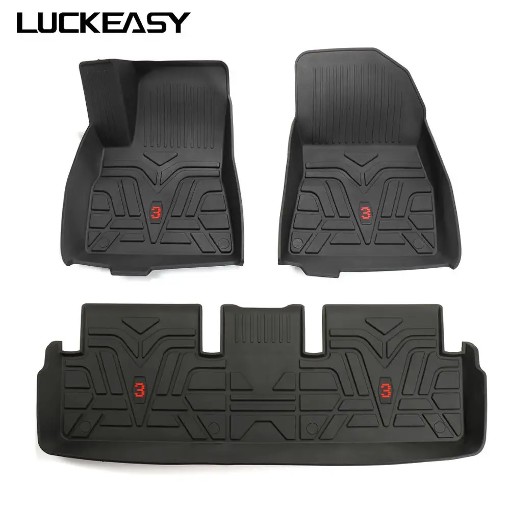 LUCKEASY Car всепогодный пол для Tesla Model 3 2017 2019 TPE новый дизайн всепогодные