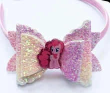 Clip para el pelo para niña, accesorios de cabello para chica, horquillas con lazo, cinta para el pelo, tocado elástico de dibujos animados, regalo, My Little, muñecos de poni
