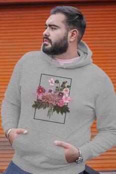 

Angemiel Wear What Are You Doing Gray Men 'S Hooded Sweatshirt