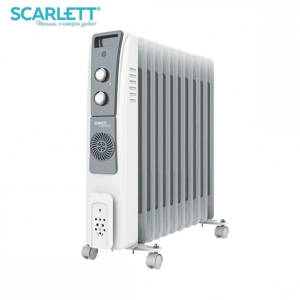 Маслонаполненный радиатор Scarlett SC 51.2811 S5 2900 Вт