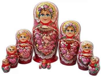 

Matryoshka 10 seats motley flowers
