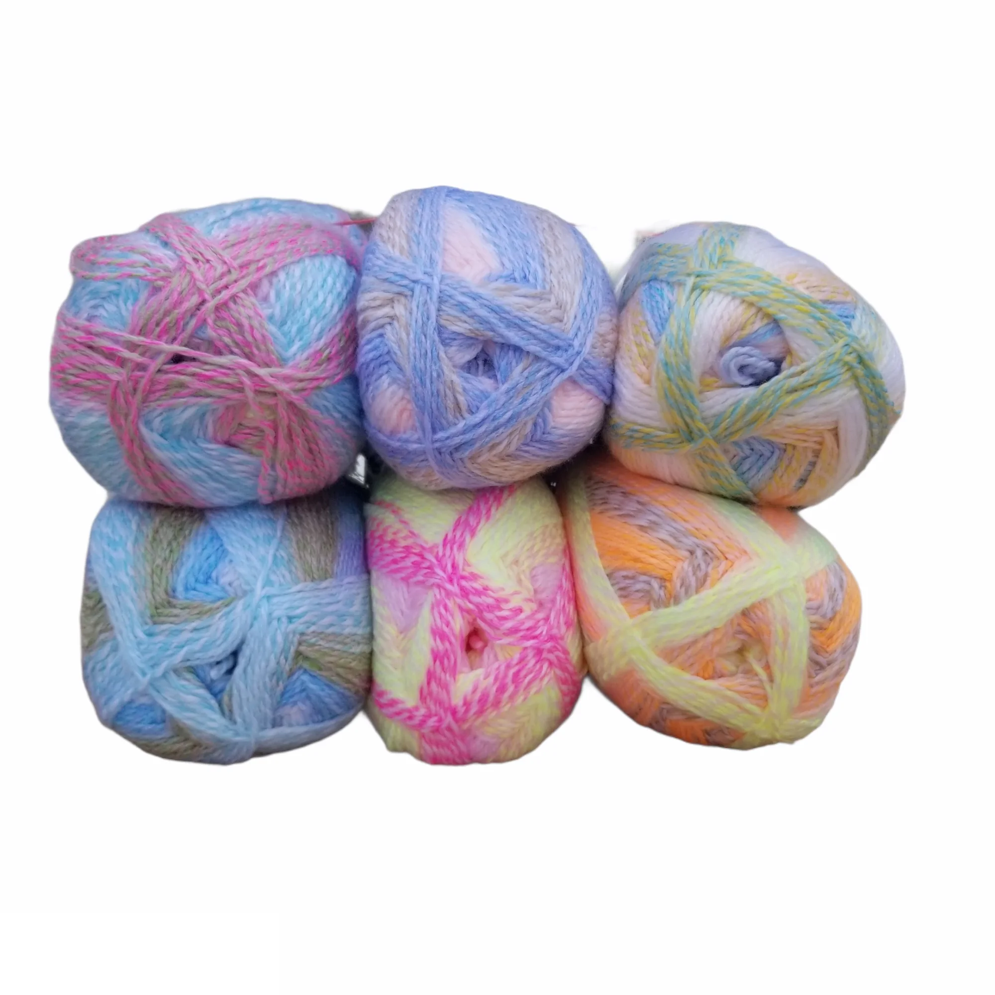 Yarnart Everest Daylight Yarn 3x200gr-610mt Hand Knitting Crochet Thread %100 Acrylic Batik Variegated Strand Mink Vivid Blanket