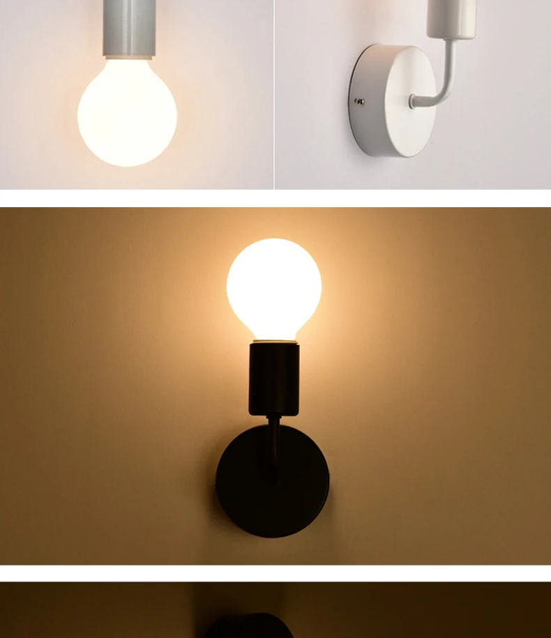 Wall Lamp Vintage Retro Wall Lights Indoor Lighting Bedside Wall Lamps For Bedroom Loft Aisle Decoration Home Lighting Fixtures the range wall lights