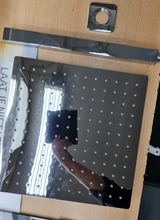 Shower-Head Square Wall Ceiling-Mounted Bathroom Rain Black BECOLA Chrome Ultrathin 2-Mm