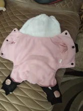 Dog Overalls Clothing Puppy Winter Coat Hoodie Pet-Dog Cotton Thicken Dot for Small Big-Polka-Dot