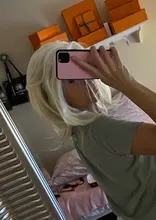 BCHR-peluca sintética de 13x2 para mujer, postizo de encaje frontal, color rubio 613, fibra resistente al calor