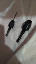 Adaptador de vástago hexagonal de broca sin llave de cambio rápido, 1 unidad, 6,35mm