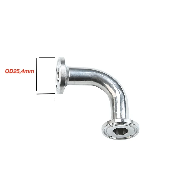 3/4 &quotTri-clamp OD25.4mm 90 градусов изгиб трубы SS304. Локоть. | Обустройство дома