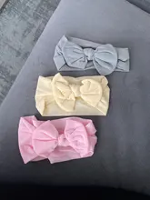 Diadema de algodón para bebé niña, turbante de mezcla de flores con lazo, bandas para el pelo para niños, turbante elástico para niñas