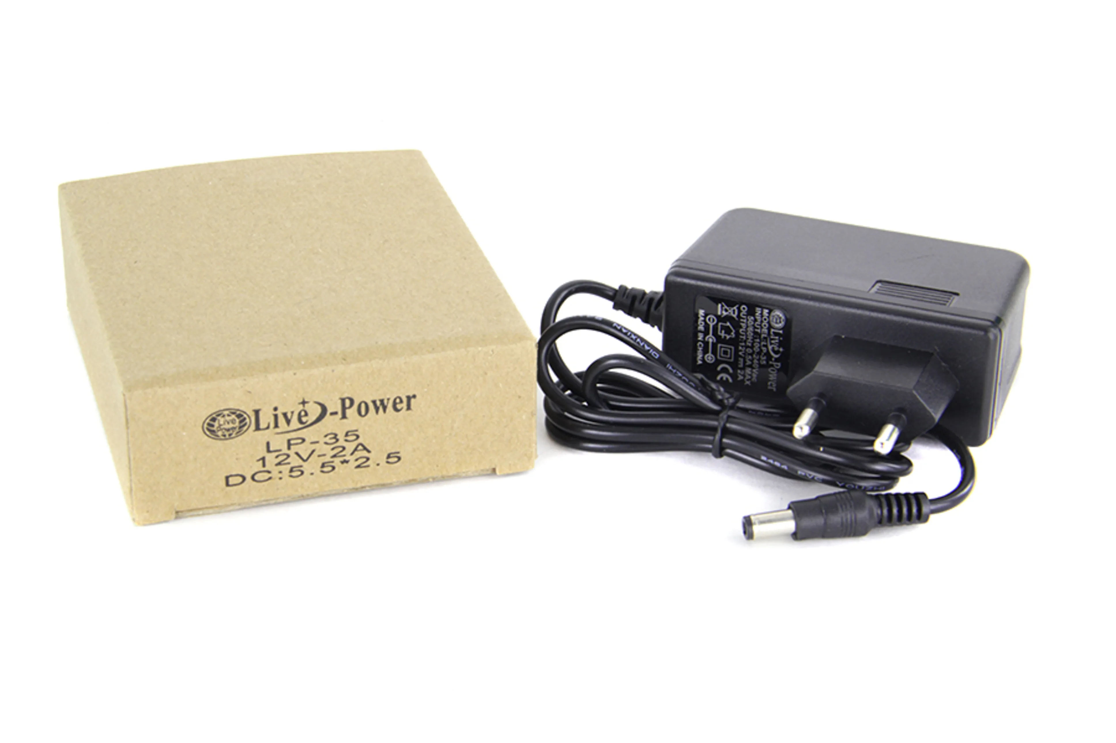 Блок питания Live-Power 12В 2000mA LP-35 адаптер 220 -12V/2A штекер 5.5*2 5 для ТРИКОЛОР и других