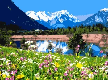 

Painting by numbers Standard: River Лойзах