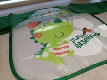 Bebé Baberos para niño impermeable manga larga Mickey Minnie Baberos de niña niños eructo tela de alimentación Babero con bolsillo niño delantal