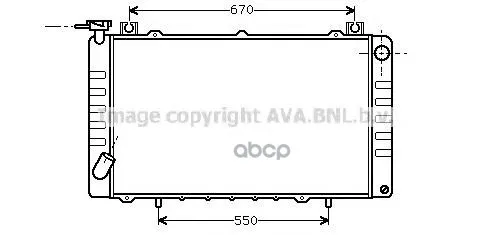 Радиатор Охлаждение Двигателя Ava арт. DNA2150