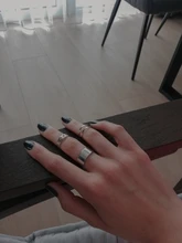 Anillo con forma de cadena chapado en oro para mujer, sortija Vintage gótica, anillo Midi grueso, regalos accesorios de joyería antiguos para mujer