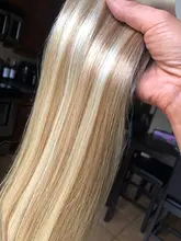 VeSunny-extensiones de cabello humano con Clip, extensiones de cabello de doble trama, color rubio caramelo, color marrón, 7 Uds.