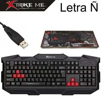 

TECLADO GAMING PC ESPAÑOL LETRA Ñ GAMER MULTIFUNCION XTREKE ME USB KEYBOARD