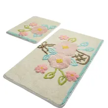 Коврики для ванной нескользящие Противоскользящие коврики противоскользящие садовые экрю 2'Li набор 60X100 см-50X60 см