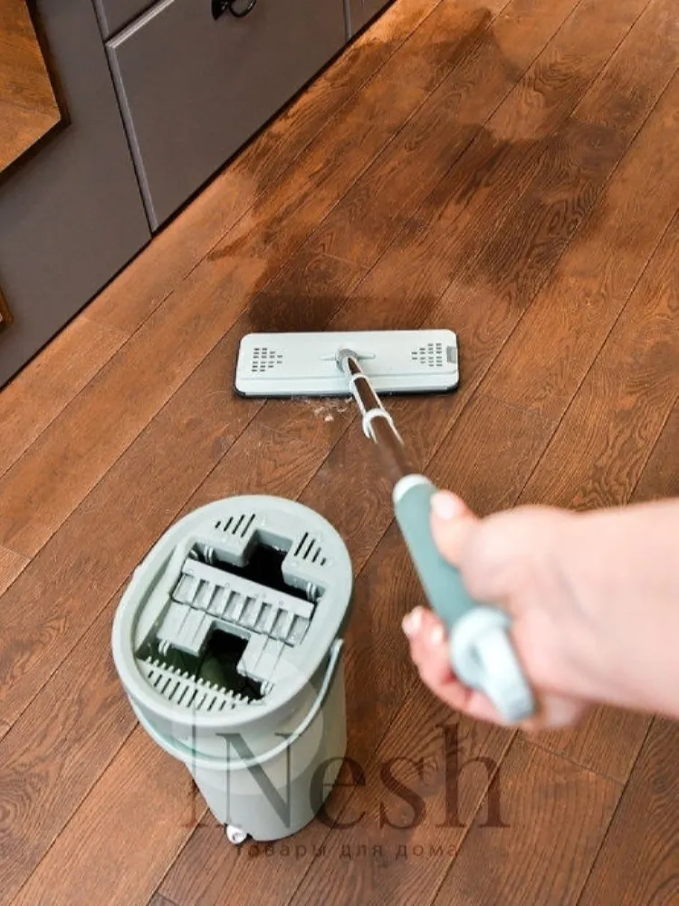 Nozzle for mop, Microfiber box window washing mop, For home and kitchen wring mop cleaning bucket