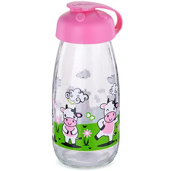 

Beverage bottle glass 0,25 L pink Mayer & Boch 80539-2
