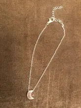 Lusi-tobilleras con Luna de Color dorado/plateado para mujer, joyería Bohemia, colgante Simple para playa, Verano