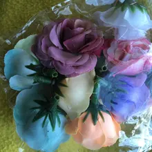 10/50/100pcs 2.5cm Mini Silk Artificial Rose Flower Heads For Wedding Party Home Decoration