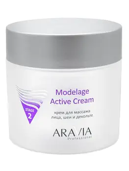 

Cream massage modelage active cream, 300 ml, aravia professional