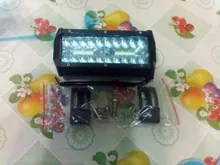 Barra de luz LED de 7 pulgadas para conducción todoterreno, haz combinado de 3 filas para barco, coche, Tractor, camión, 4x4, SUV, 12V y 24V, 2 uds.