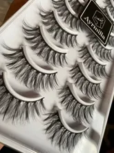 Pestañas 3D de visón, maquillaje, pestañas postizas largas naturales, extensión de pestañas llamativas, pestañas postizas hechas a mano, 10 pares