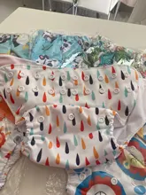 [Simfamily]-Conjunto de pañales para bebé, pañal de tela lavable reutilizable, cubierta ajustable ecológica, 3-15kg