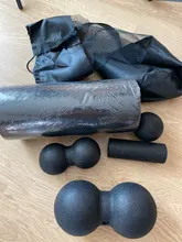 3/5pc Yoga de rodillos de masaje y pelota para hacer ejercicio juego de rodillo de espuma para el dolor de espalda auto-miofascial tratamiento Pilates músculo de ejercicios