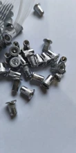 Remache roscado de cabeza plana, aleación de aluminio, 10/20/50/100 Uds., M3, M4, M5, M6, M8, M10, sombrero con remaches, tuerca, 50/100 Uds./caja