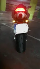 Luces LED intermitentes universales para motocicleta, intermitente trasero de 12V para Cafe Racer Honda BMW Yamaha, 2 uds.