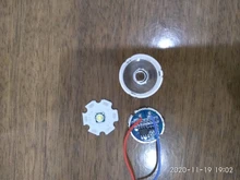 Light Led-Lens 20mm White Cree xm-L Star Pcb 15degree with Base-Holder-Kit 5modes 5modes