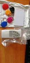 Lector de tarjetas Rfid portátil, copiadora duplicadora, programador de etiquetas de identificación con indicador de luz EM4305 T5577, 125KHz, tarjeta mando a distancia