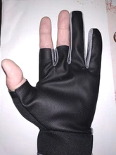 Guantes de pesca antideslizantes para hombre, protectores de manos para pesca, para deportes al aire libre, con corte de tres dedos