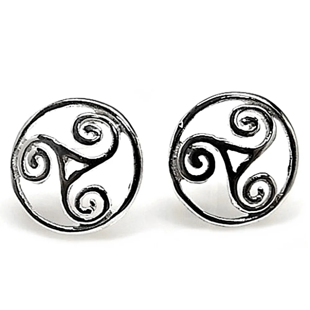 925 пробы серебряные серьги m trisquel Celtic ажурные 12 мм. Женщины с близким