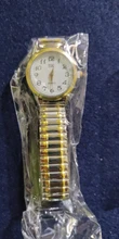Reloj de cuarzo Vintage para hombre y mujer, pulsera elástica de oro y plata, de negocios, para parejas, para fiesta y oficina, 1 Uds.