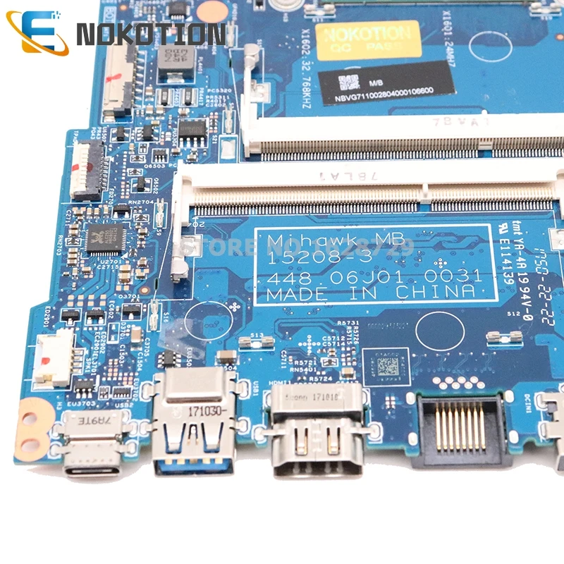 price cut  NOKOTION 15208-3 448.06J01.0031 NBVG711002 NB.VG711.002 For Acer aspire V3-372 V3-372T P238 Laptop 