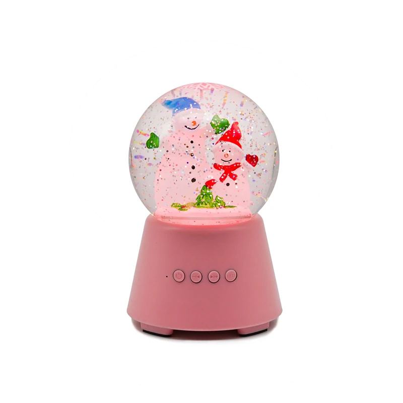 Розовый Подарок X'mas декоративный шар форма Bluetooth динамик портативная беспроводная Новогодняя вечеринка украшение шар динамик с функцией Bluetooth - Цвет: Розовый